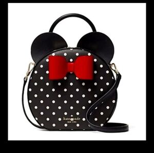 Disney x Kate Spade Minnie Mouse 69 Leather Crossbody NWT Polka Dots